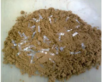 Figure 3. Sand Mixed with Plastic Waste 