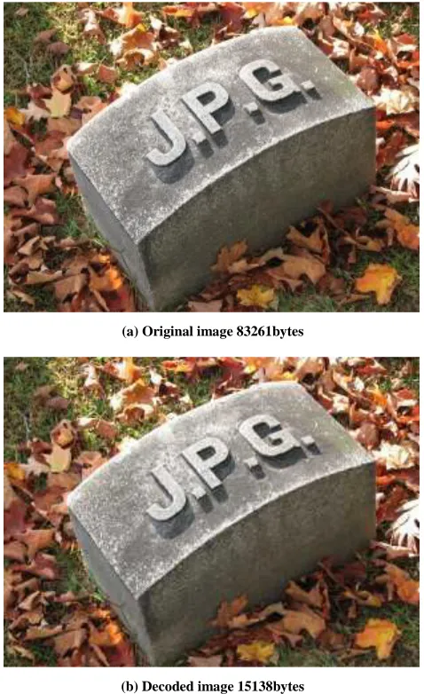 Fig. 1 Encoder and decoder of images 