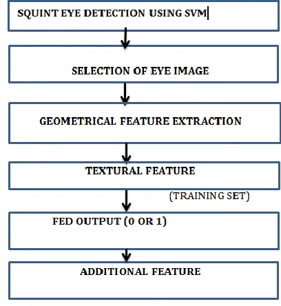 Fig  3.  Representation of geometric features for squint eye detection. 