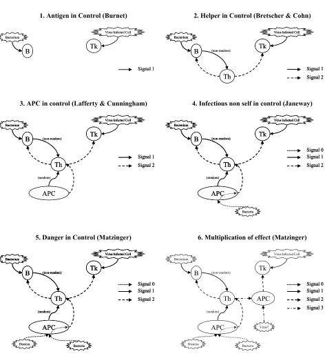 Figure 2: Danger Theory viewed as immune signals. 
