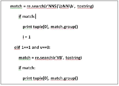 Fig. 8. Sentence Extraction 
