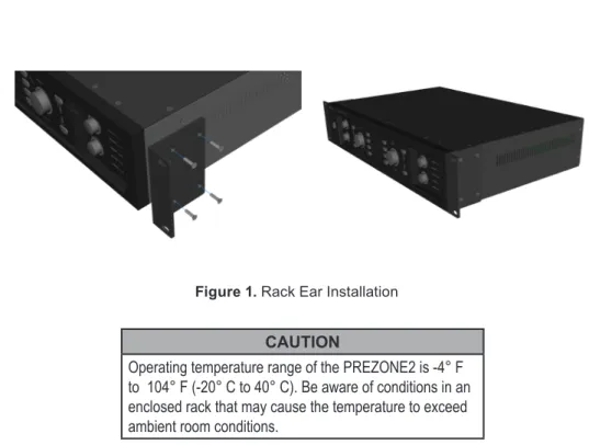 Figure 1. Rack Ear Installation