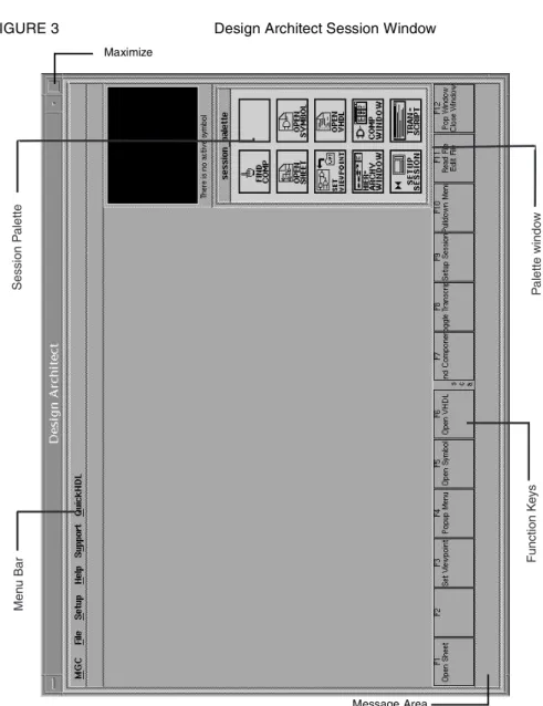 FIGURE 3 Design Architect Session Window