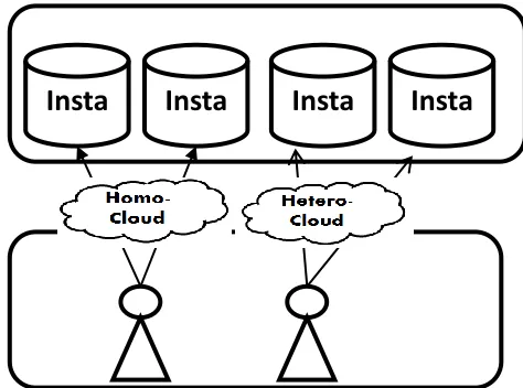 Figure 1: The definition of Homo-cloud and Hetero-cloud. er