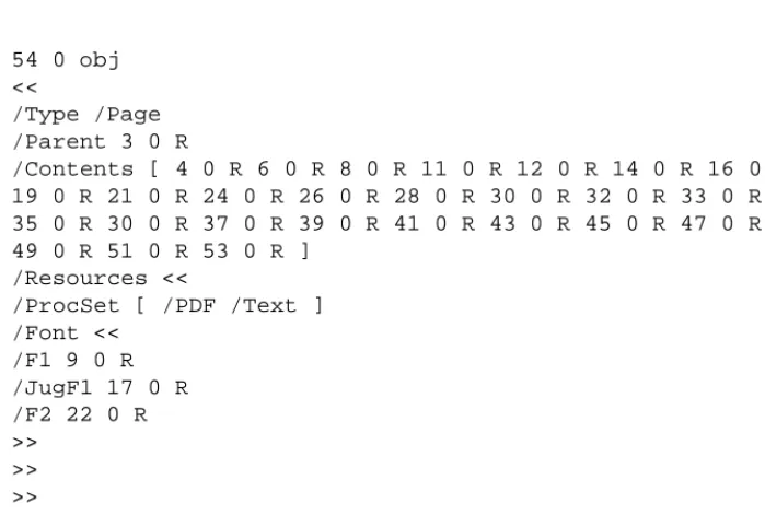 Figure 6. The page object produced by Juggler