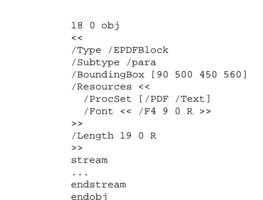 Figure 4. An EPDF block of type ‘para’