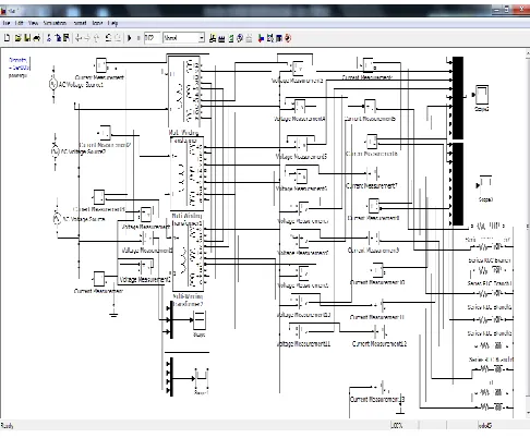 Fig IX shows the simulation circuit for star-star connection 