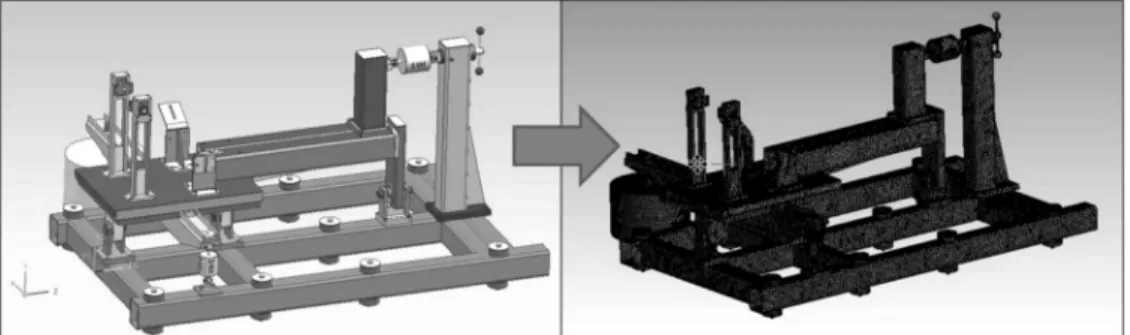Fig. 9. FEM model, design concept No. III, 250 000 elements