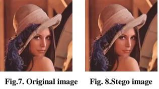 Fig.7. Original image      Fig. 8.Stego image 
