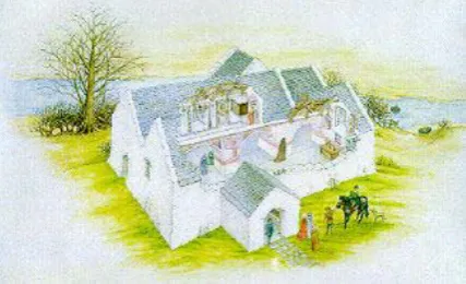 Figure 1: date, the re-erection and refurbishment of this medieval structure from Llandeilo Tal-y-bont in west Glamorgan