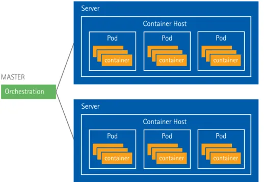 Figure 3: Container on bare metal with orchestration