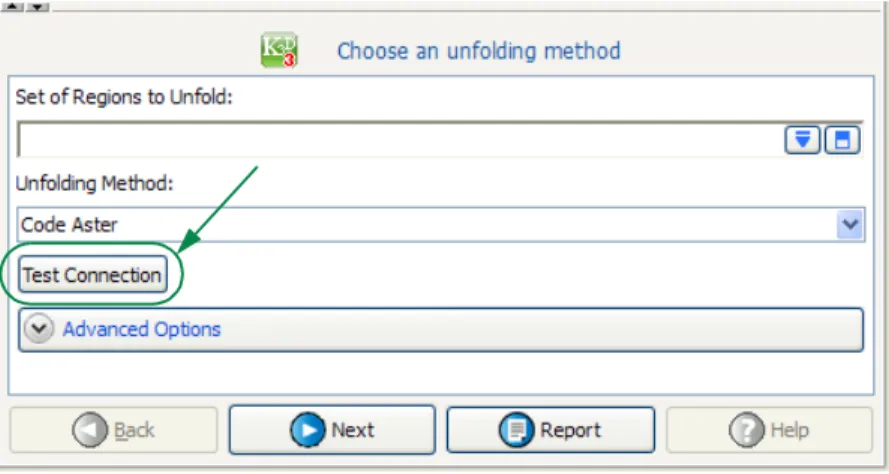 Figure 1  Test Code Aster link