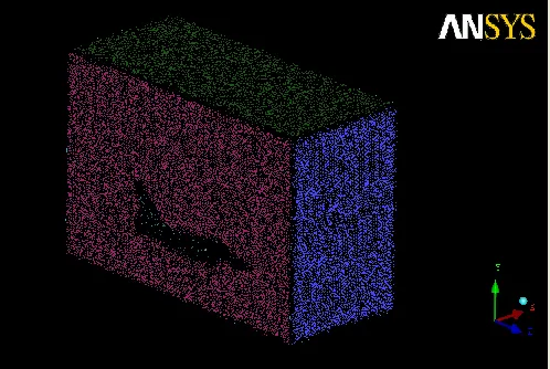 Figure 3: Modeling of the Continuum in ANSYS Workbench 14. 