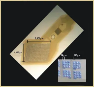 Figure 3. A 3D retina electrode array 