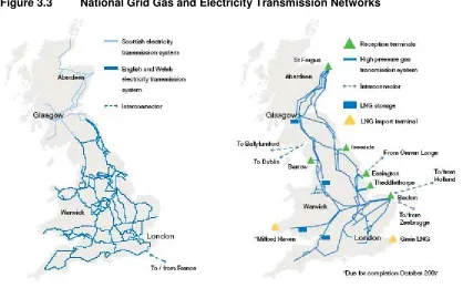 Figure 3.4 Map of Gas Distribution Networks and Local Distribution Zones 