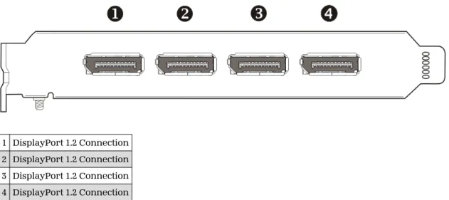 Figure  3–1  AMD FirePro™ W7000 Display Connections