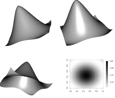 Figure 2.5: A graphical representation of a single thin plate spline basis function