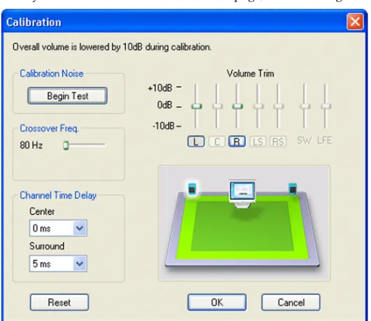 Figure 2.5 Calibration Dialog Box