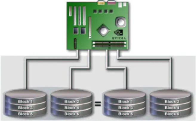 Figure 1.3 RAID 0+1 Array Diagram
