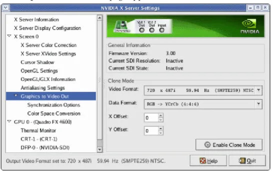 Figure 0.2 Graphics to Video Out Page