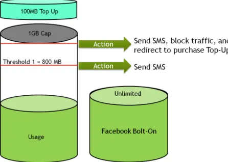 Figure 1 shows how thresholds, top-ups, and bolt-ons can be combined to define a quota wheel service  that can be offered to individual subscribers