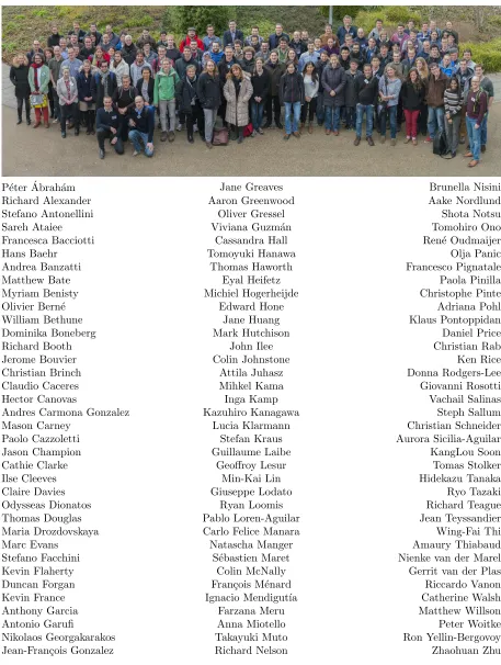 Table 3 Participants of Protoplanetary Discussions 2016