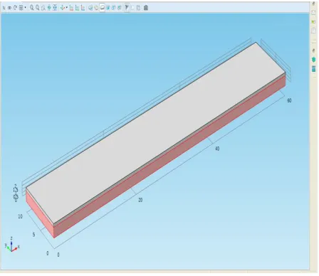 Figure 5: View of the design of the microcantilevers. 