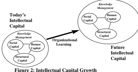 Figure 2: Intellectual Capital Growth  Integrating Three Types of Knowledge 