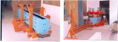 Fig. I & II:   Photograph showing further  strengthening of the system to   top bulging and puller system that was designed for pulling  the shaft out