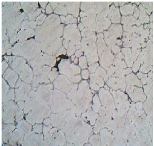 Fig.1: Micrograph of Al-Zn-Mg alloy with 0.01% Sn without heat                         treatment, prior  to exposure