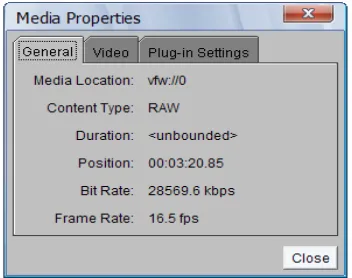 Figure 3. The video properties. 