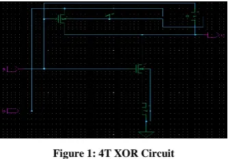 Figure 1: 4T XOR Circuit 