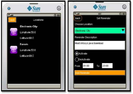 Figure 5. Homepage and Location Form 