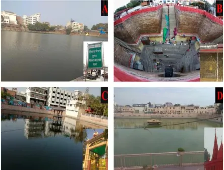 Figure 1. Sampling sites showing the location of different historical Kunds of Varanasi, India 