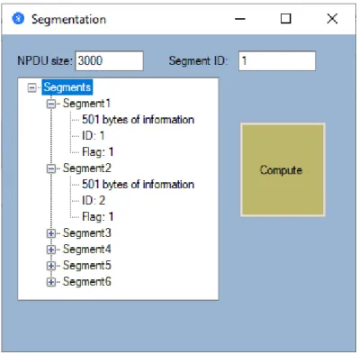 Figure 9. Example of a segmentation operation. 