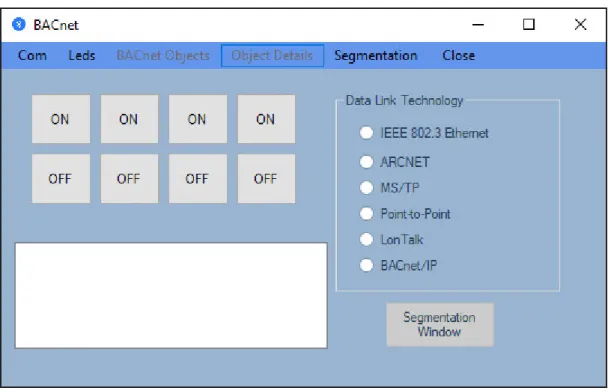 Figure 4. The main window of the application executed on a PC. 