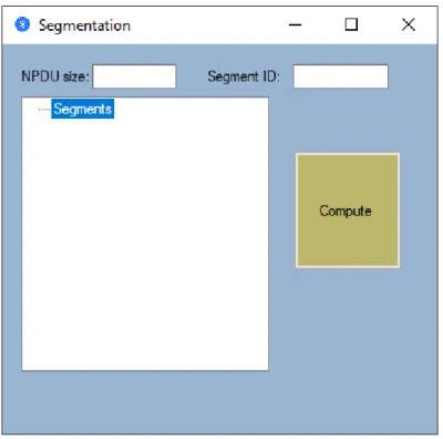 Figure 8. Segmentation window. 