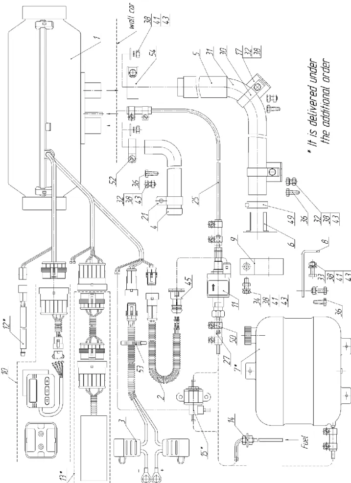 Figure 7.1 – Connection Diagram of Basic Heater Components  