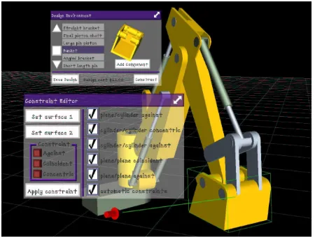 Figure 3: An interface to the Constraint Manager with the original model