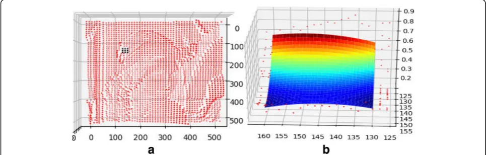 Fig. 4 Visualization of the damaged image called ‘Lena.’ a The point cloud from image to 3D subspace