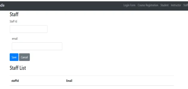 Figure 9. Staff moodle. 