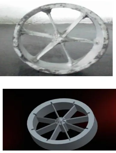 Figure 3:- Actual working Die of splitter, Cad model of 