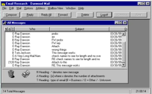 Figure 1 – The Danwood Mail Application 