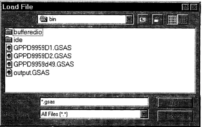 Figure  2  A sample  Java  File  dialog  box  for  selecting  and reading  files. 