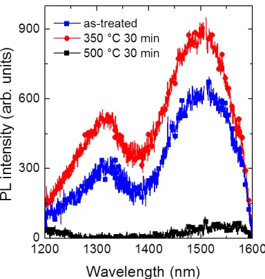 Fig. 4. H chemical profiles, as obtained by SIMS, of the H-plasma treated sample (black 