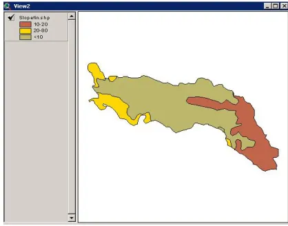 Figure 1.  Catchment with Drainage Network and Subcatchments 