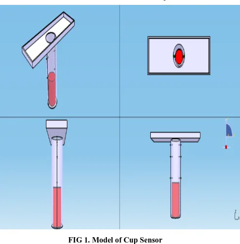 FIG 1. Model of Cup Sensor 