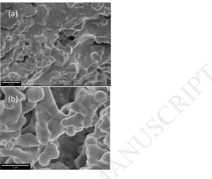 Figure 5. (a) the YSZ grain distribution obtained through separating the particles by 