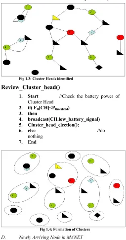 Fig 1.3: Cluster Heads identified 