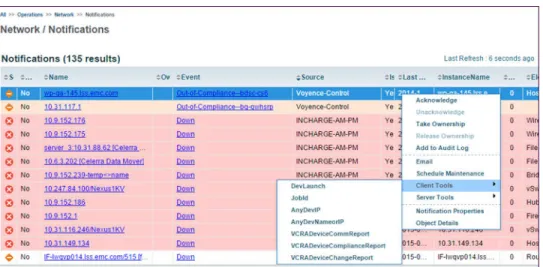 Figure 8-3. Launch Smarts Manager from EMC M&amp;R